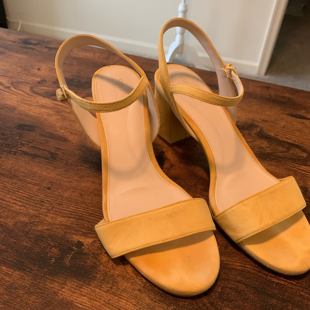 Cole Haan Josie Block Heels in Yellow
